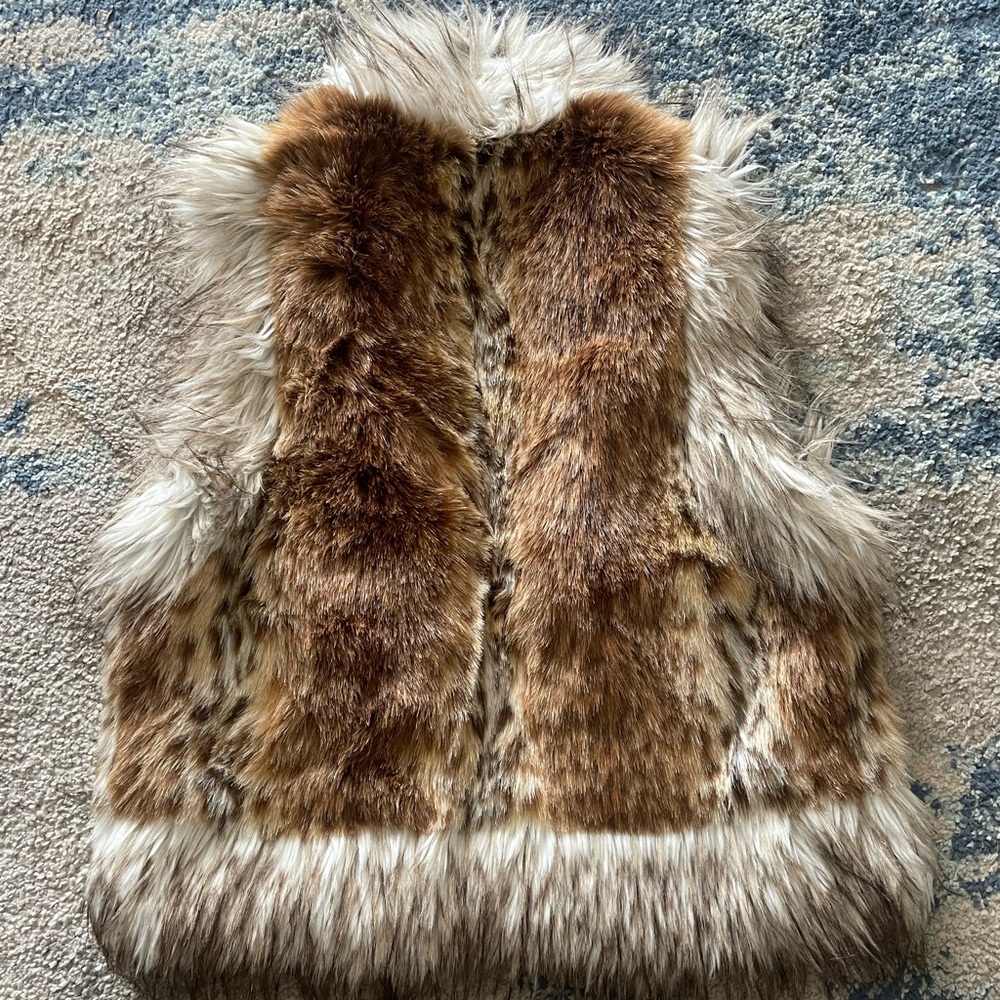 Faux fur vest